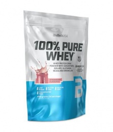Tejsavó fehérjepor, 400g, BIOTECH USA "100% Pure Whey", eper