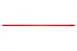 Nyél, menetes, alukróm, 140 cm, BONUS "Heavy Duty", piros