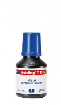 Utántöltő alkoholos markerhez, EDDING "T25", kék