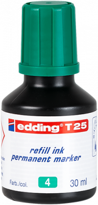 Utántöltő alkoholos markerhez, EDDING "T25", zöld