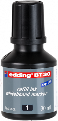 Utántöltő táblamarkerhez, EDDING "BT30", fekete