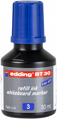 Utántöltő táblamarkerhez, EDDING "BT30", kék