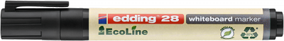 Táblamarker, 1,5-3 mm, kúpos, EDDING ECOLINE "28", fekete